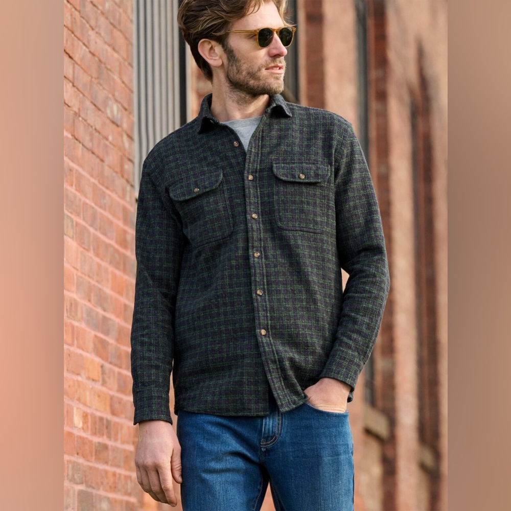 Proper Cloth Japanese Low Twist Cotton Plaid Flannel Men’s L